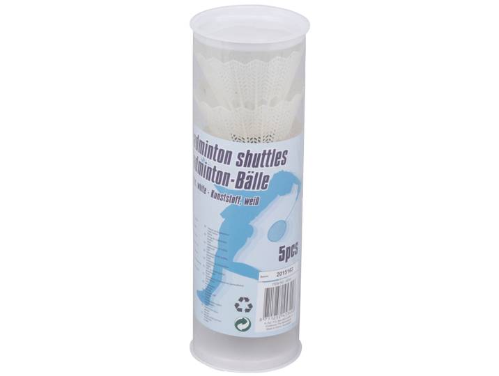 Federball 5er Set weiss