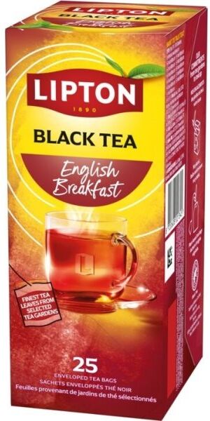 Lipton English Breakfast Te, 25 Breve