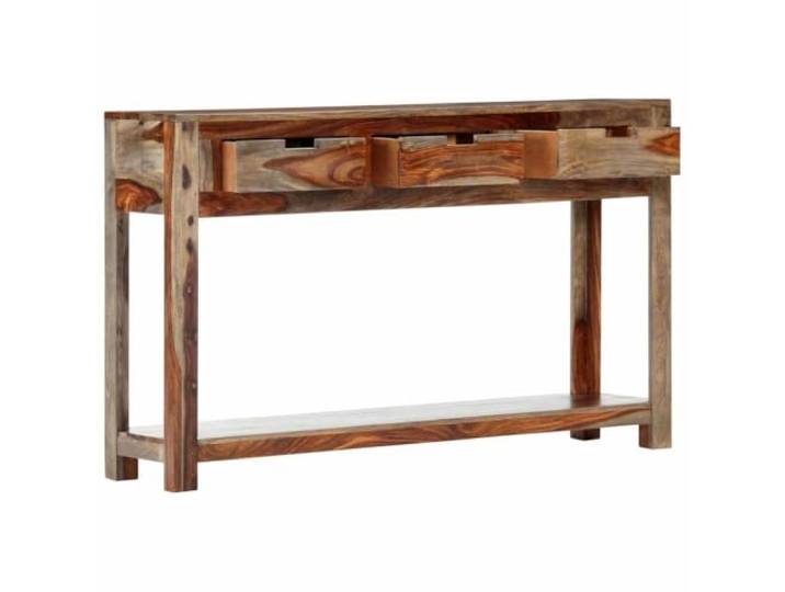 GKHPYURE Konsolentisch mit 3 Schubladen, 120 x 30 x 75 cm, Akazienholz Massives Akazienholz, technisches Holz, poliert, bemalt und lackiert, untere Ablage, gebogene Beine aus Holz