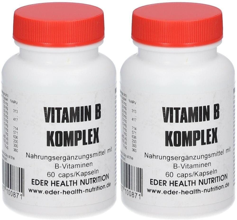 EDER Health Nutrition Vitamin B Komplex Kapseln 2x 2x60 St