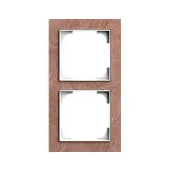 Busch-Jaeger Rahmen 2-fach schiefer Kunststoff Busch-art linear 1722-4097