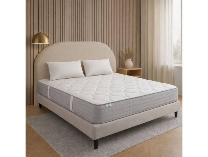 Matelas 140x200 cm Zen 20 cm mousse haute densité ferme face été/hiver + 2 oreillers