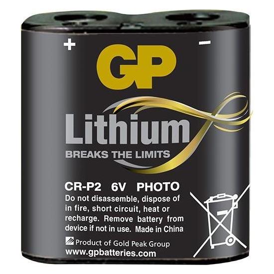 GP Batteries GP LithiumBatterie CRP2 (1 Stk., CR-P2, 1400 mAh) (070CRP2D1)