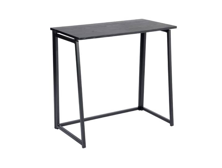 Bureau informatique pliable, table de bureau, poste de travail, noir