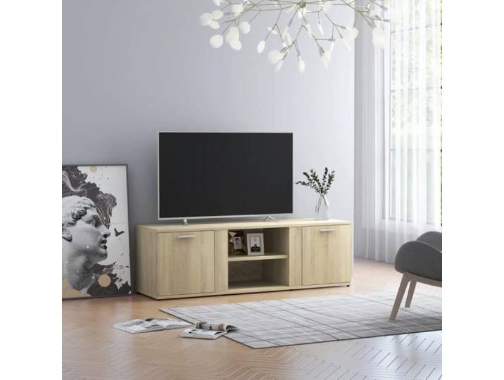 JILI - BEST Meuble TV Chêne sonoma 120x34x37 cm Aggloméré (8032)