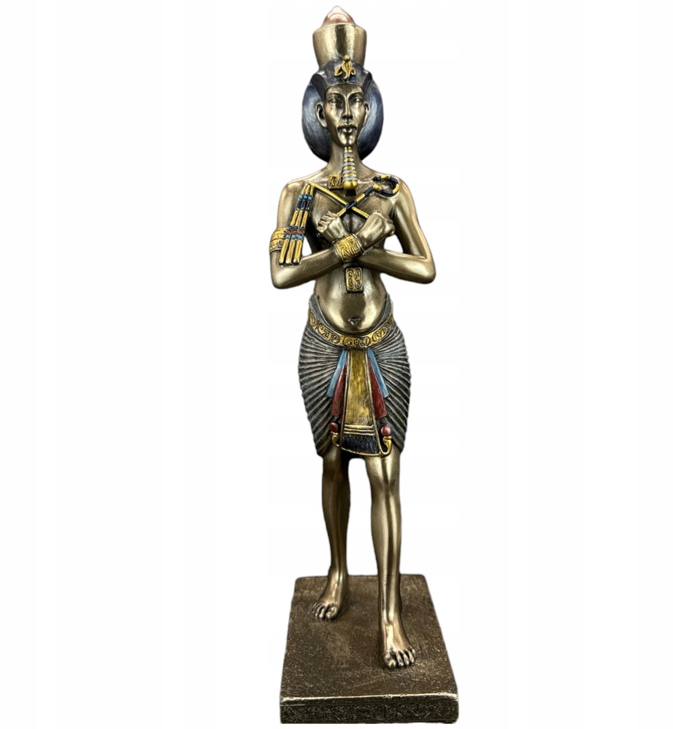 Veronese Farao Amenhotep IV Bronzen Beeldje voor op tafel