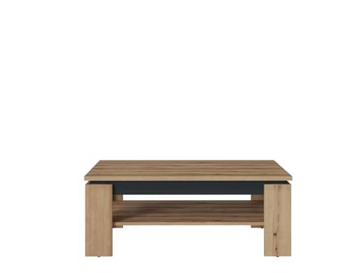 möbelando Couchtisch >Corte< in Coast Evoke Eiche Dekor/Kosmos Grau - 110x43x67cm (BxHxT)