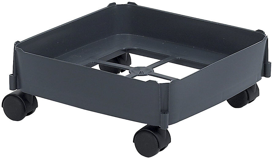 kaiserkraft Fahrgestell, Tragkraft max. 80 kg, für Inhalt 90 l, Rollen für harte Böden