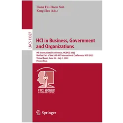 HCI in Business, Government and Organizations, Fachbücher von Fiona Fui-Hoon Nah, Keng Siau, Fiona Siau