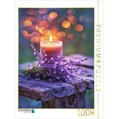 CALVENDO Puzzle Lavendel bei Kerzenschein | 1000 Teile Lege-Größe 64x48cm Foto-Puzzle für glückliche Stunden, Sonstige von , Calvendo Puzzle
