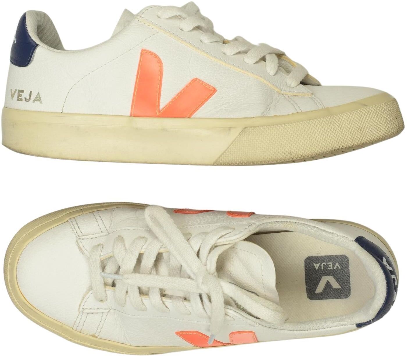 veja Damen Sneaker, Mehrfarbig, Gr. EU 36, Leder - Second Hand