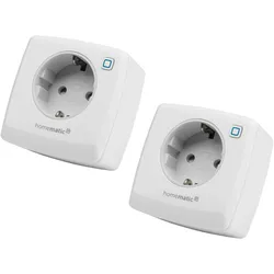 Homematic IP, Smart Plug, 157337A0, Schalt-Messsteckdose, 2 Stück