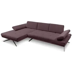 SOMETA Ecksofa Fly Stoff Merlot