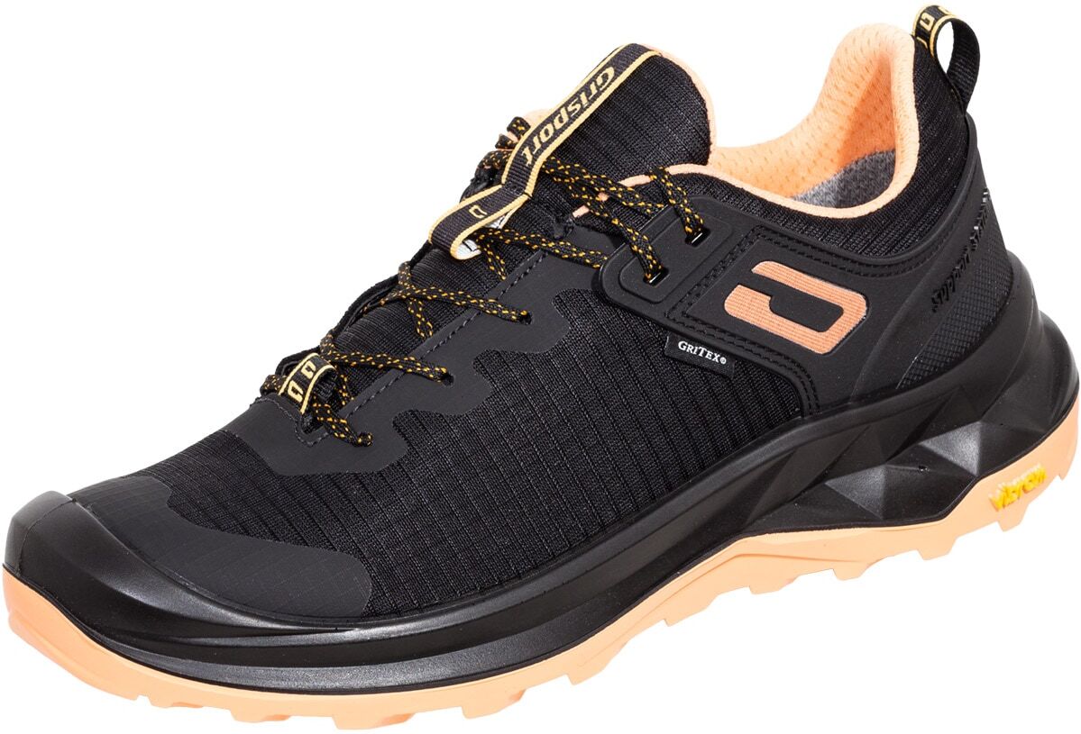 Wanderschuh GRISPORT "Grisport Halbschuh Vibram", Gr. 37, Normalschaft, schwarz, Microfaser, Textil, unifarben, Basic, Schuhe Wanderschuh, Robust, bequem und wetterfest – perfekt für jede Wandertour. schwarz 37, Normalschaft