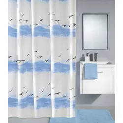 Kleine Wolke Duschvorhang Seaside Krokusblau 180x180 cm