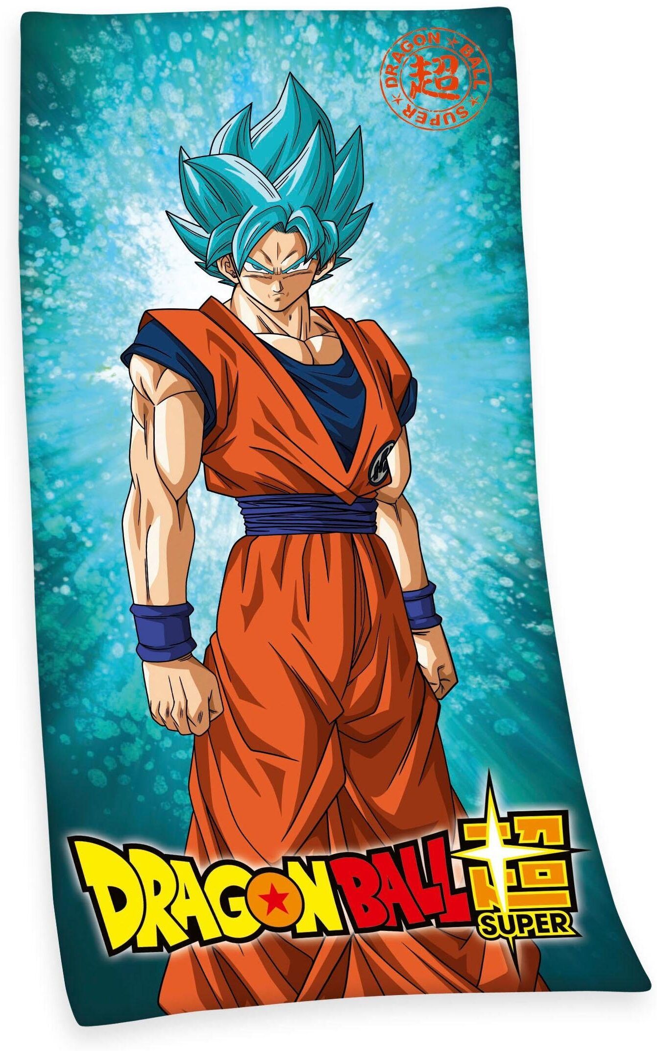 Badetuch "Dragonball", bunt, B:75cm L:150cm, Velours, Obermaterial: 100% Baumwolle, Handtücher, Badetuch, mit coolem Motiv bunt B/L: 75cmx150cm, 1 Stk., Fantasiewesen, Velours