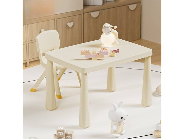 Ensemble Table et chaise pour enfants, bureau rectangulaire en plastique pour enfants, étude, salle à manger, écriture, maison, salle de classe, garderie, bureau pour enfants Montessori
