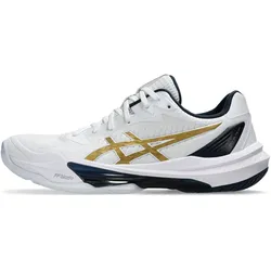 ASICS, Damen, Hallenschuhe, Hallenschuh Sky Elite Ff 3 - Us 7.5 (39) (39), Weiss, Gold