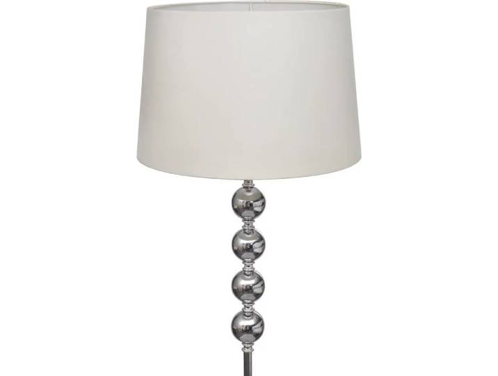vidaXL Lampadaire Lampe sur pied blanc