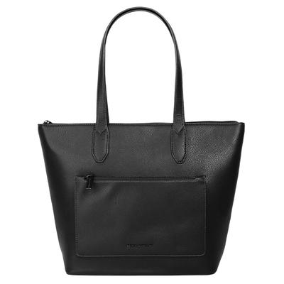 Shopper BETTY BARCLAY "BETTY BARCLAY Damen", Damen, Gr. B/H/T: 42cm x 30cm x 13cm onesize, schwarz, Kunstfaser, leicht glänzend, unifarben, Taschen Shopper