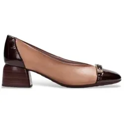 Hispanitas für Damen. BHI264922 Braune Lederschuhe Varsovia (36), 1 bis 3 cm, Keine, Klassisch