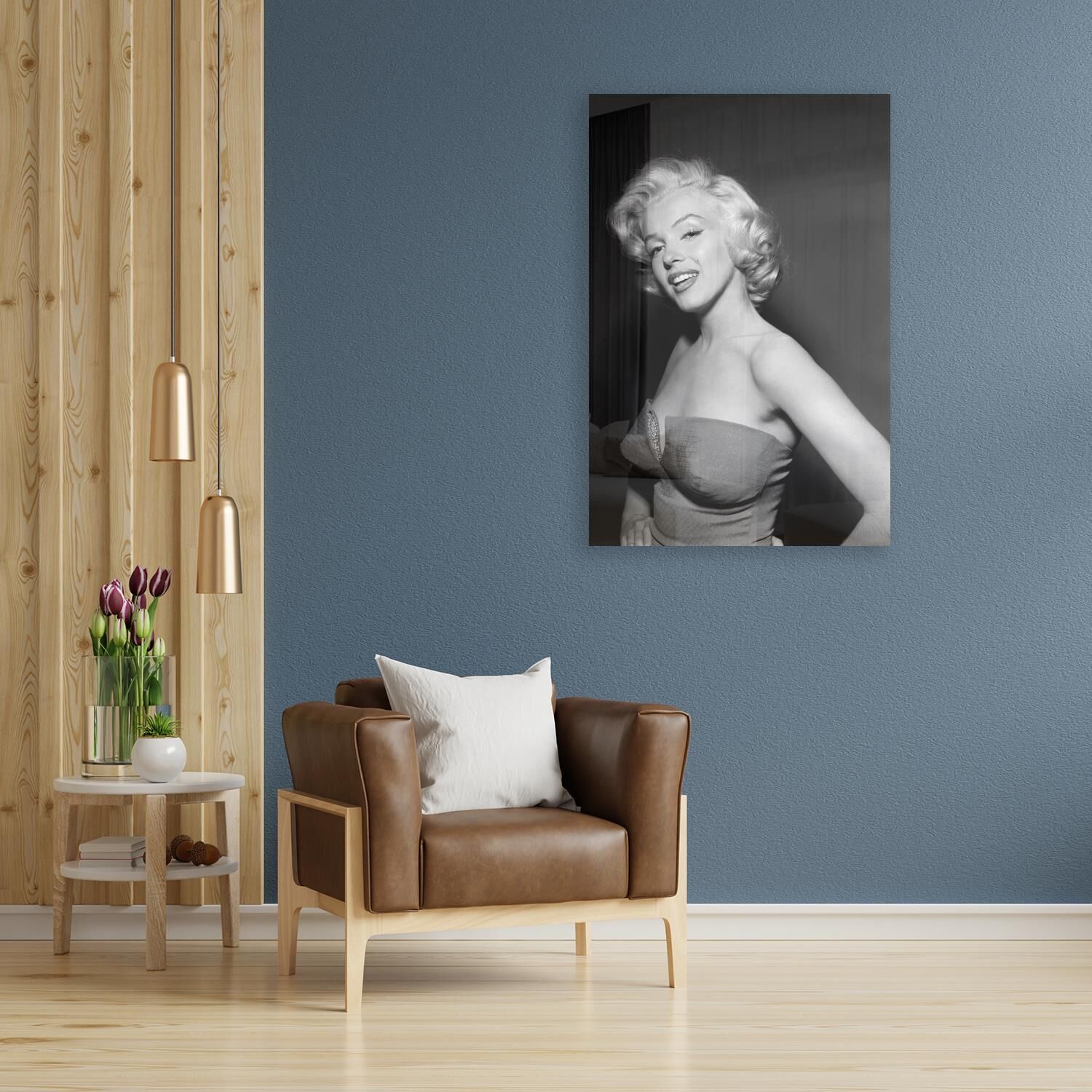 Acrylglasbild QUEENCE "Marilyn Monroe", grau (farbe bild(er): grau), B:60cm H:90cm T:0,4cm, Bilder, Acrylglasbild, Fine Art-Print in Galeriequalität farbe bild(er): grau B/H/T: 60cm x 90cm x 0,4cm, Acrylglasbild Film Filmfiguren Filmszene Foto Frau Portra