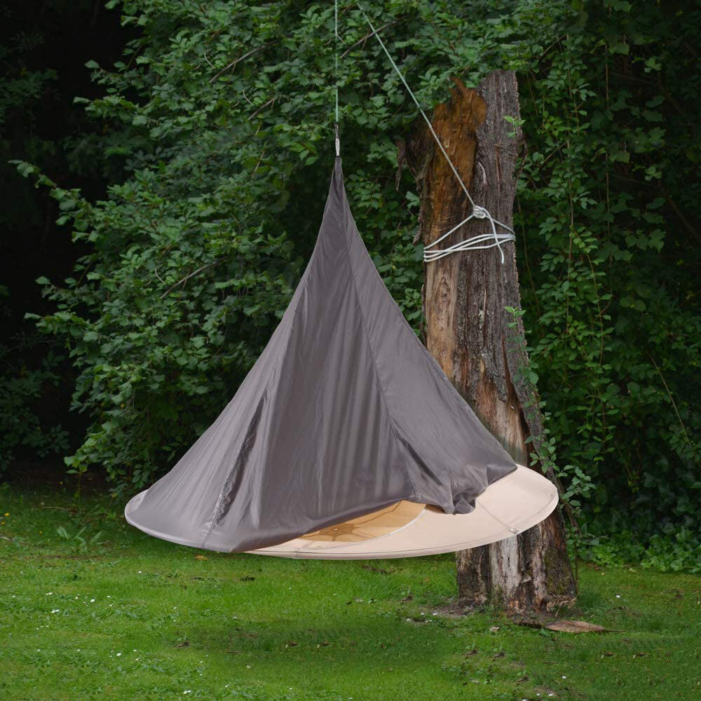 17 Stories Nazair Double Cover Hammock Gray 180cm H X 180cm W X 180cm L