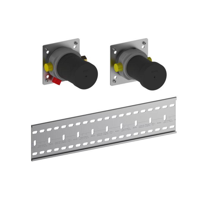 Keuco Grundkörper-Set 59953002170 für Thermostatarmatur, für 2 Verbraucher