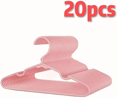 Inspire Curations 10 Or 20Pcs Non Slip Kids Clothes Hangers For Closet 20pcs Pink
