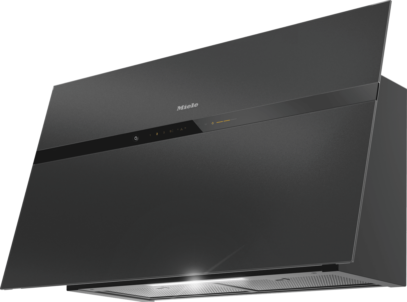 Miele DA9299W Abluft/Umluft Dunstabzugshaube/Esse Wand 88 cm (Schwarz) 12506080