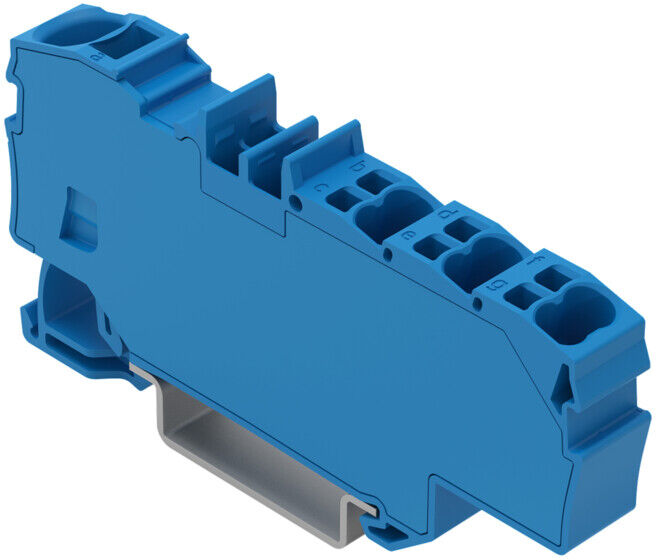 WAGO Bornier de distribution 1 x 6 mm² 6 x 1,5 mm² 2006-8034 bleu (2006-8034)