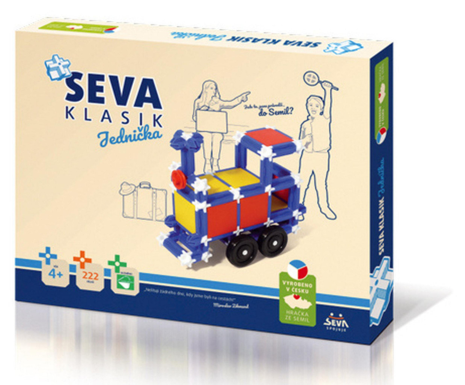 Seva Bouwdoos Klassiek model 1 met 222 onderdelen