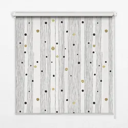 INNENROLLO - Fensterrollo - Rollo - 100x100 cm - Streifen und Punkte