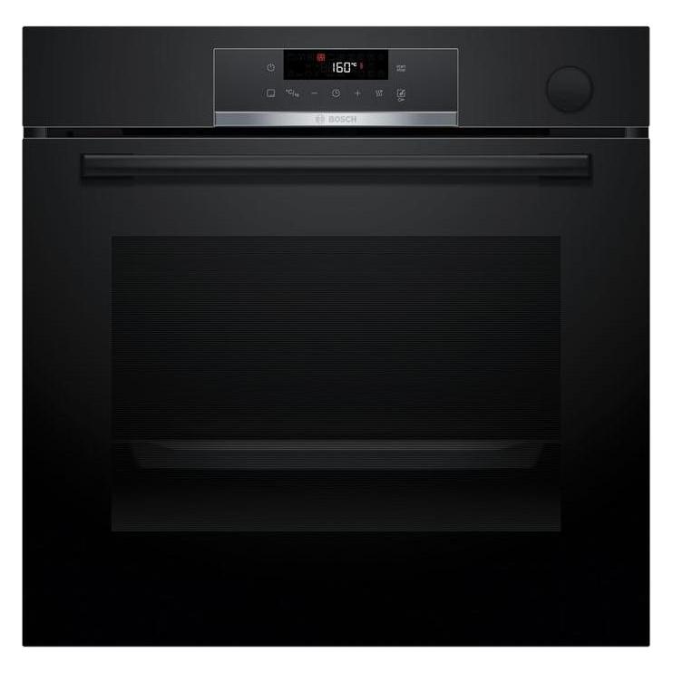 Bosch Hausgeräte Serie 4, Einbau-Backofen mit Dampfunterstützung, 60 x 60 cm, Schwarz, HRG532BB3 (HRG532BB3)