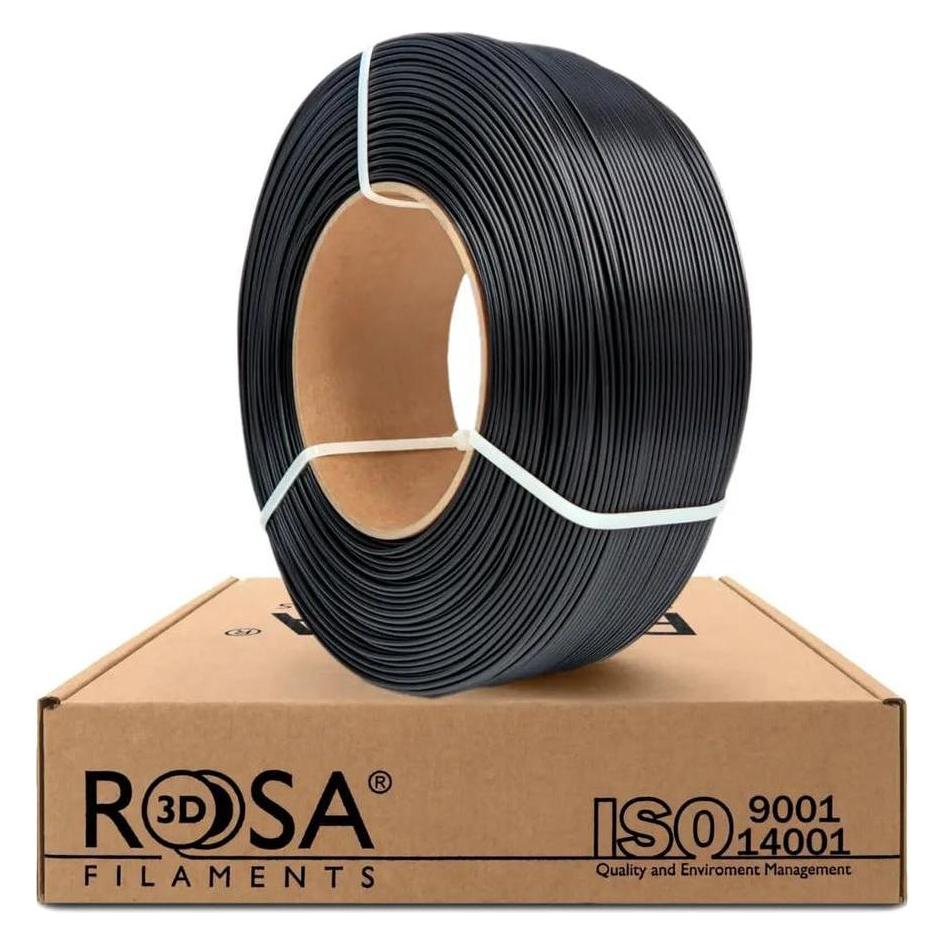 Rosa3D Filament Refill ABS+ Black 1,75mm 1kg (ABS, 1000 g, 1.75 mm) (ABS+-BLACK-175-1R-RO)