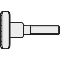 TOOLCRAFT M4*16 D464-5.8:A2K 194766 Rändelschrauben M4 16 mm DIN 464 Stahl galvanisch verzinkt 10 St.