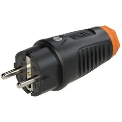 PCE 0522-so Taurus2 Vollgummi-Stecker 2SL IP54 (schwarz/orange) 0522so