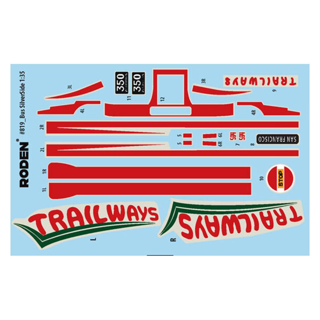 Roden GMC PD-3751 "Silverside Trailwagon" Trailways Company (23797009)