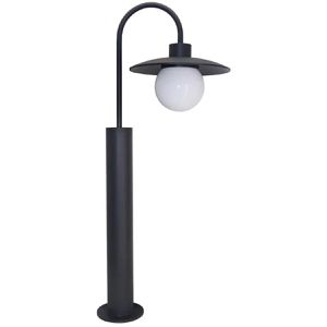 Luxula Wegeleuchte LX700203, schwarz, mit 230 V Netzstrom, Pollerleuchte, E27-Fassung, IP54 Spritzwasserschutz, Höhe 65cm