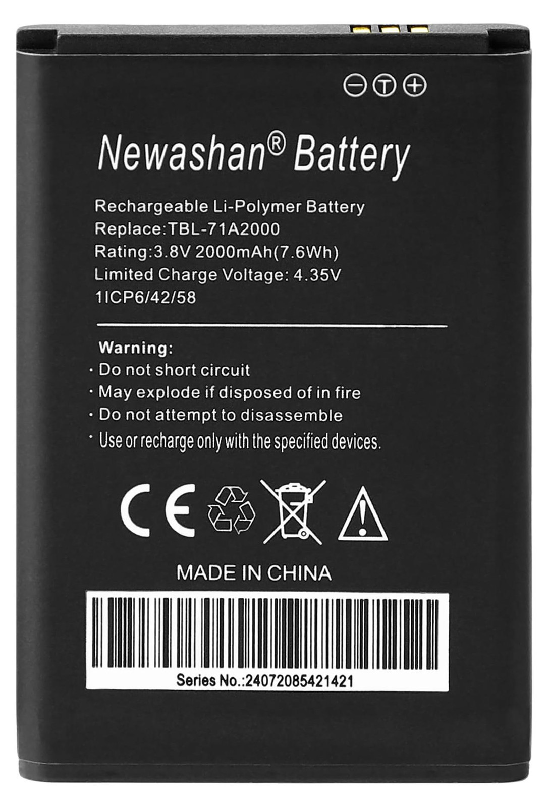 NEWASHAN Accu TBL-71A2000 voor TP-Link draadloze routers M7350 V5, M7200 en TL-TR761