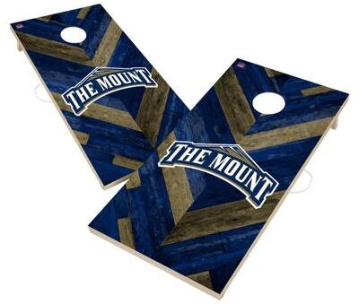 Skip's Garage Mount Saint Marys University Mountaineers Cornhole Board Set