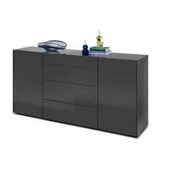 Mäusbacher Kommode Colors Glas Grau Anthrazit