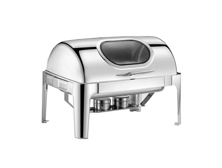 9QT Rechteckiger Catering-Wärmer-Server-Rolltop Speisenwärmer Chafing Dish Buffet Set Kommerzieller Chafer for die Gastronomie