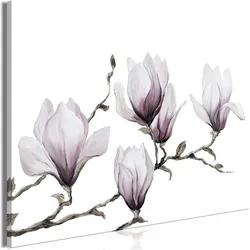 Artgeist, Bilder, Painted Magnolias (1 Part) Wide (120 x 80 cm)