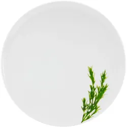 Pizzateller KRÄUTER ROSMARIN (D 33 cm) - weiß - D 33 cm