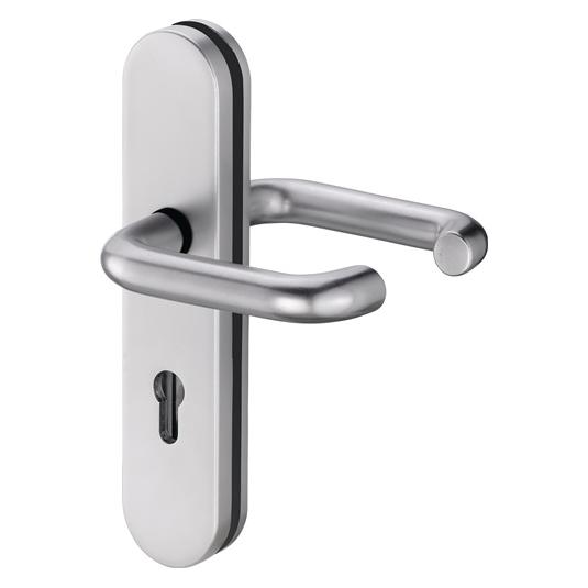 EDI Schutzgarnitur Logo 8753/9203 Edelstahl EST 92 mm 65-75 mm (Türgriff) (8753/9203/00)