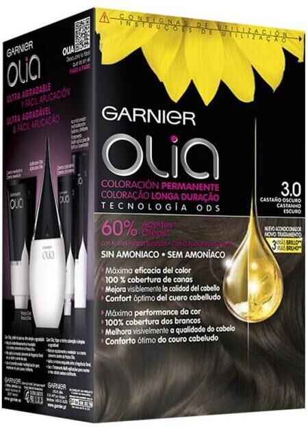 Garnier Olia Midright Permanent Hair Color 3.0 Dark Brown