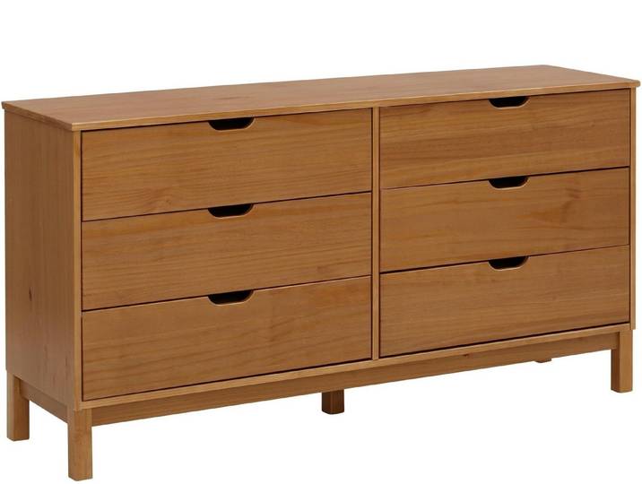freiraum Schubkastenkommode Poznan, in Natur, Kiefer - 150x75x39cm (BxHxT)