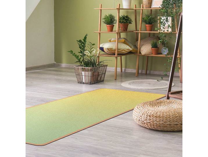 Tapis de yoga Dégradé 183 x 61cm Jaune/Jaune moutarde/Vert