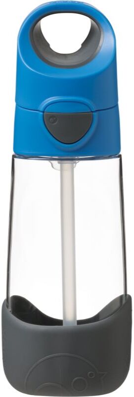 b.box Bottle with Straw bouteille avec paille Blue Gray 1 pcs
